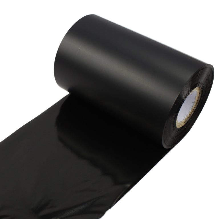 130mm x 450m, Black, Premium Wax Resin, Outside wound, Thermal Transfer ribbons. Box of 12 Ribbons